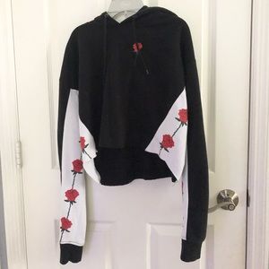 Zumiez Empyre Rose Cropped Hoodie Sweater